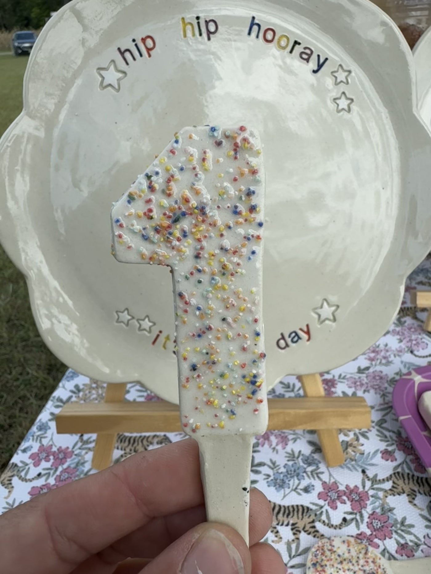 Confetti Numbers, Cake Topper/Display